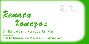 renata konczos business card